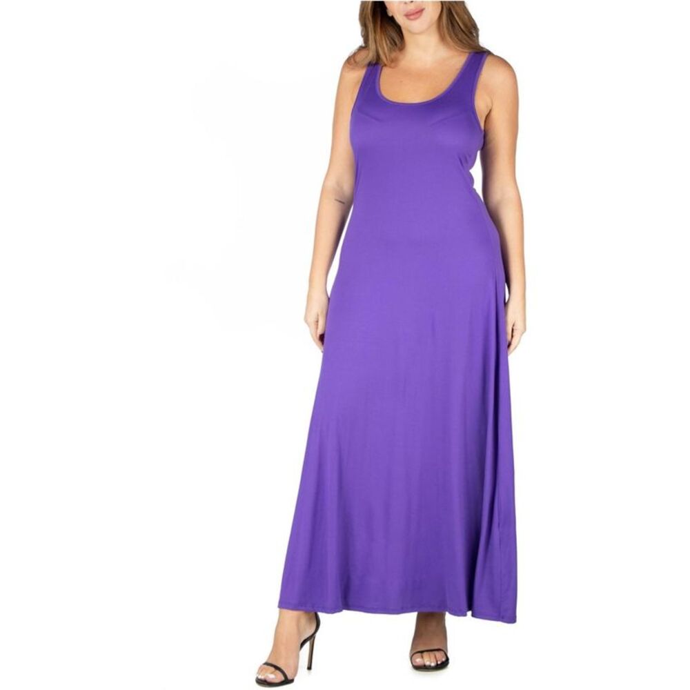 24seven Womens Simple Tank Maxi Dress, NWT